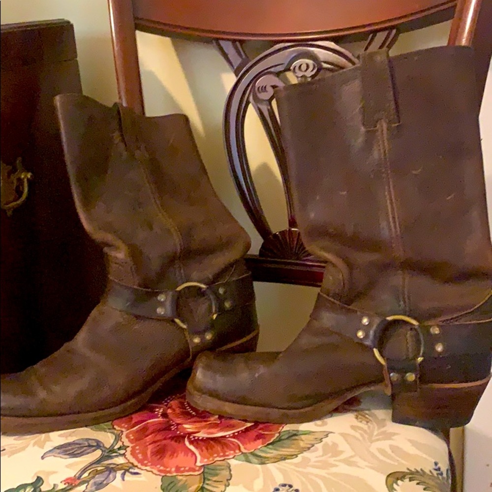 Frye 12 Harness Boots.